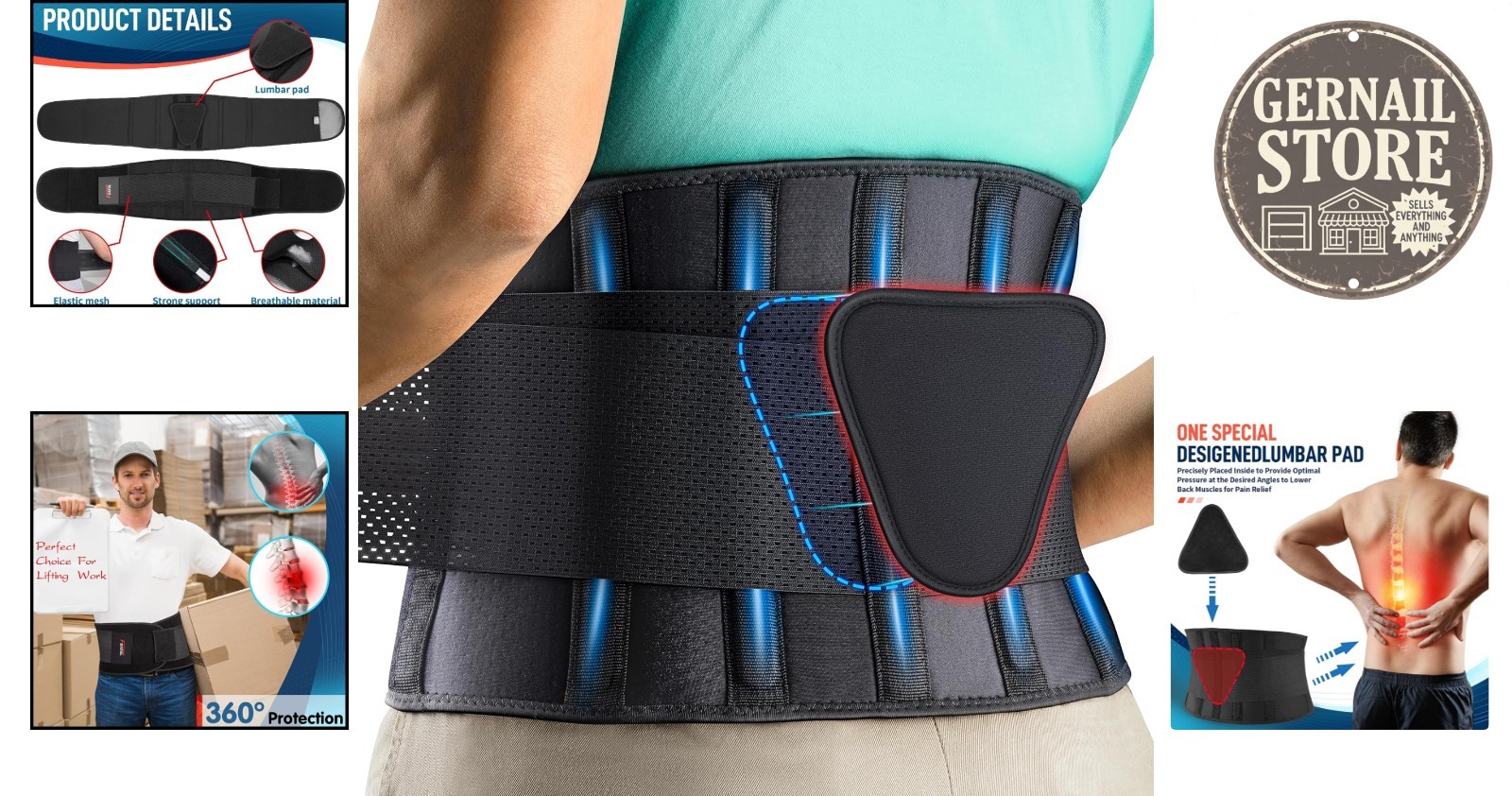 Lightweight and Comfortable Back Support Belt – Perfect for Daily Activities