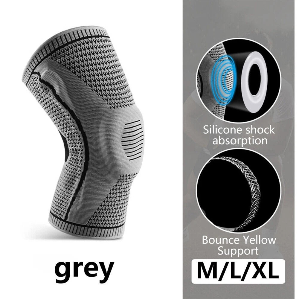 USA- Knee Sleeve Compression Brace Support For Sport Joint Pain Arthritis Relief
