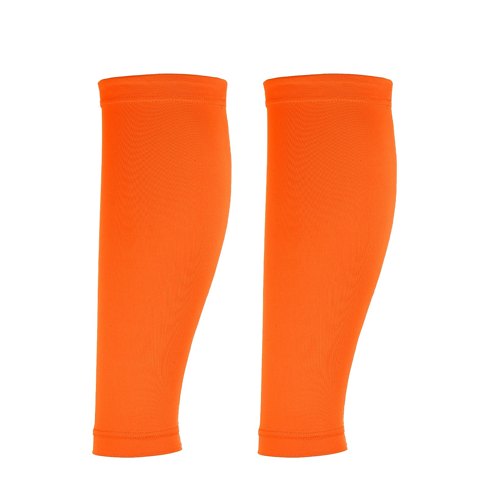 Sun Protection Leg Sleeves with Anti-slip Silicone Strips, Orange