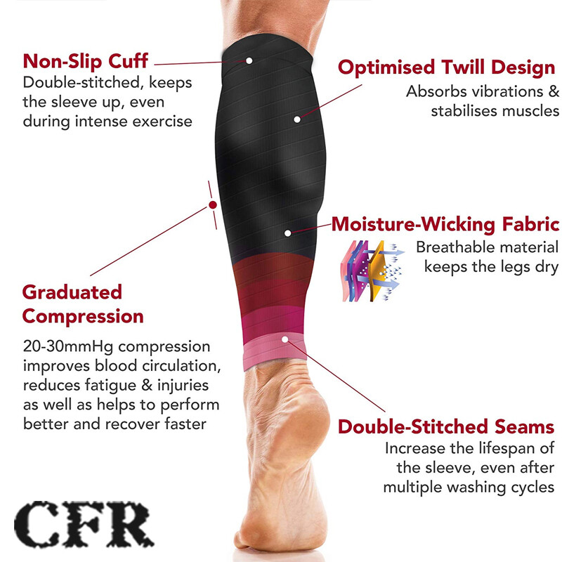 CFR Calf Support Leg Compression Sleeve Muscle Neoprene Recovery Running Cycling