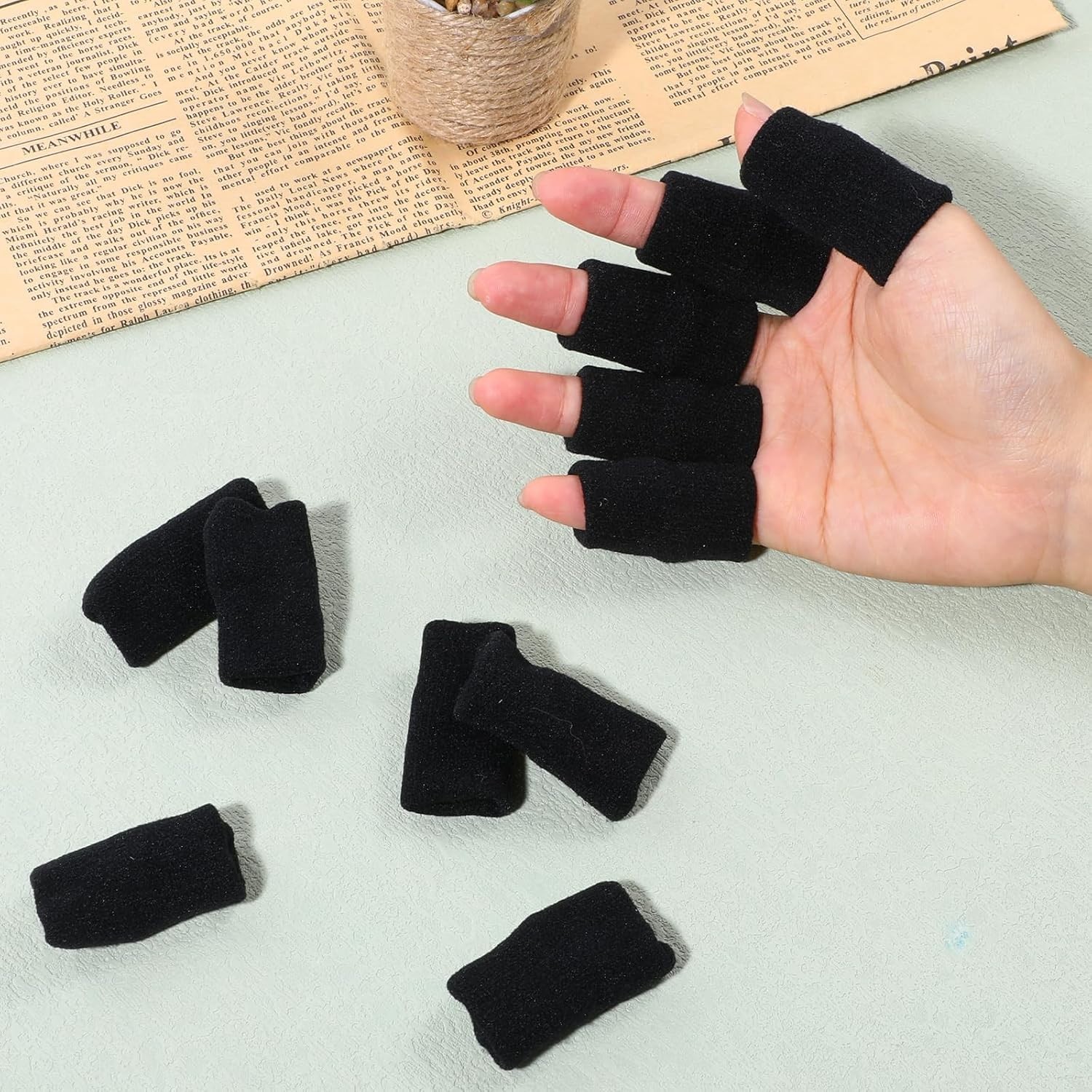 20× Finger Splint Trigger Finger Brace Sleeves Pain Relief Sport Injury Support