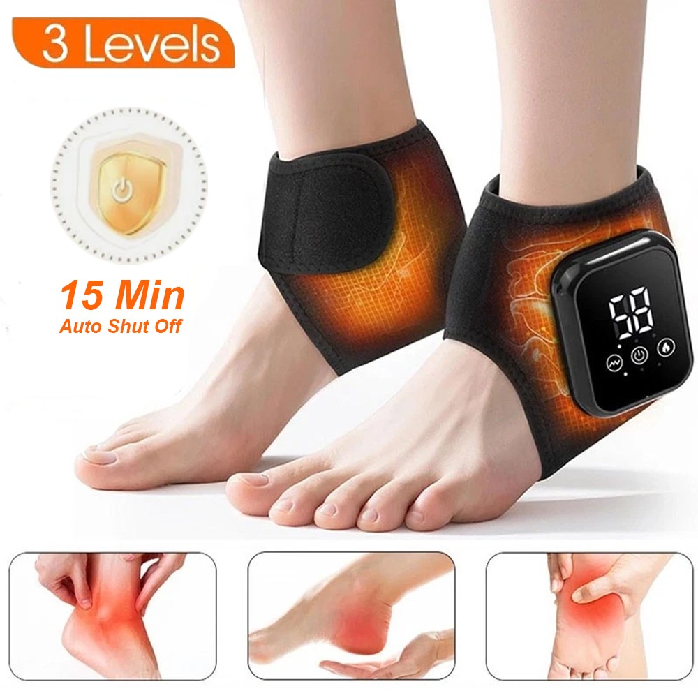 Foot Renew Triple Method Massager Heat Vibration for Heel Arch Ankle Neuropathy