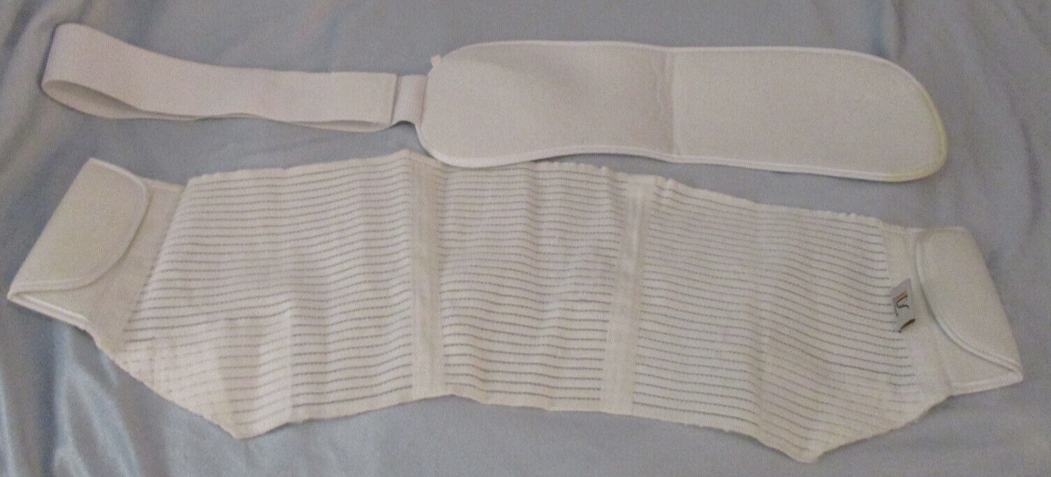 IDS Home Back Brace Maternity Belt Prenatal Postpartum Support White Size Medium