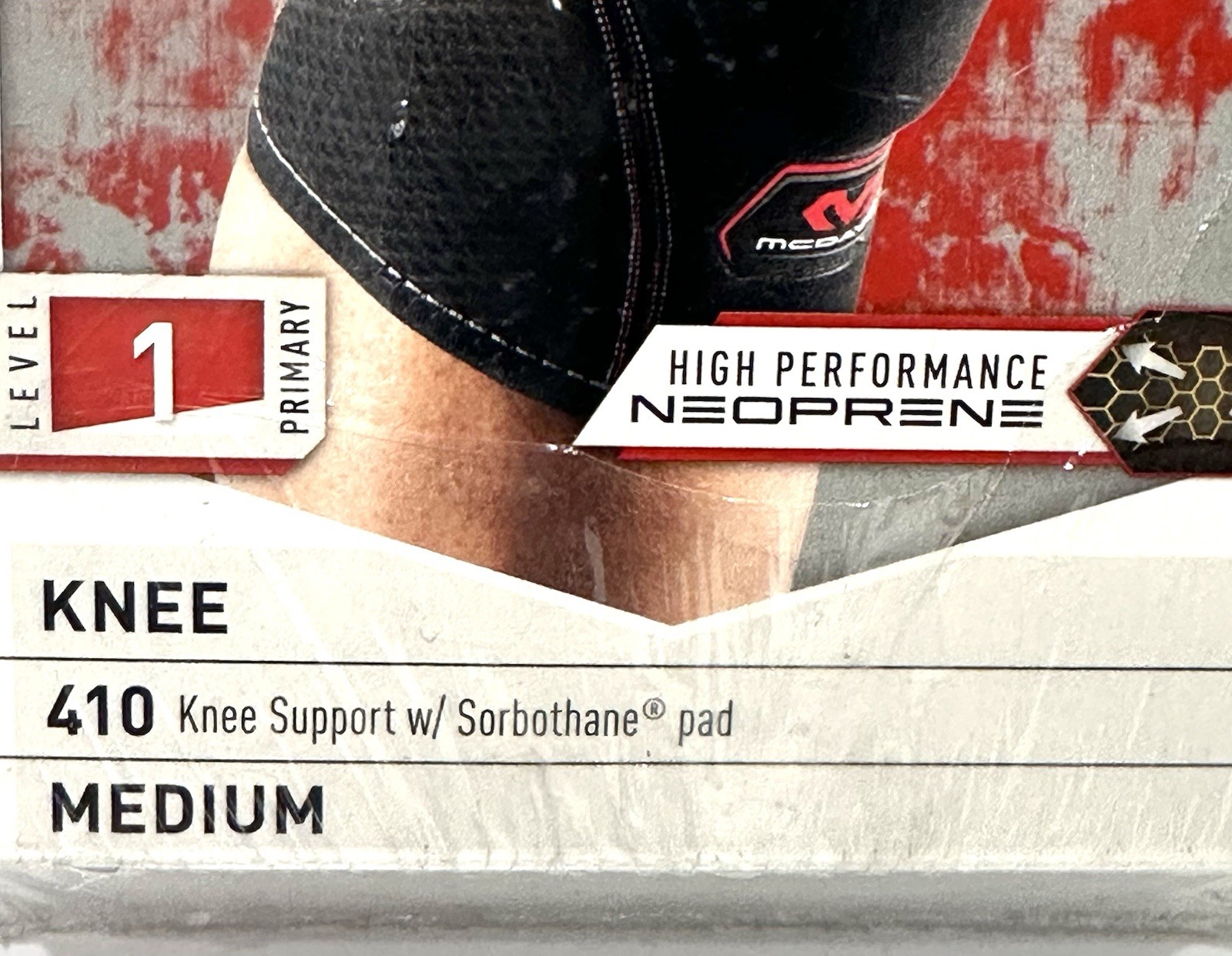 McDavid 410 Knee Support with Pad – MEDIUM High Performance Neoprene, NEW