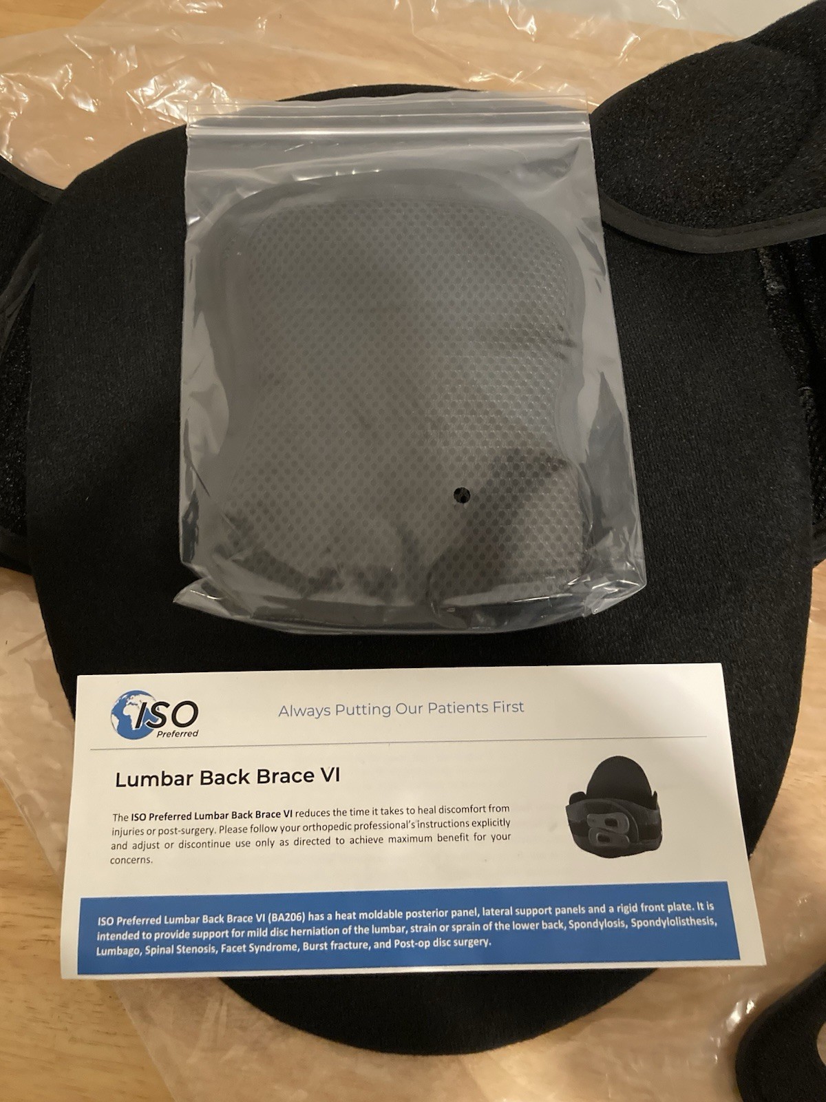 ISO Preferred – Lumbar Back Brace VI Small To Large (Universal) ISO-BA206