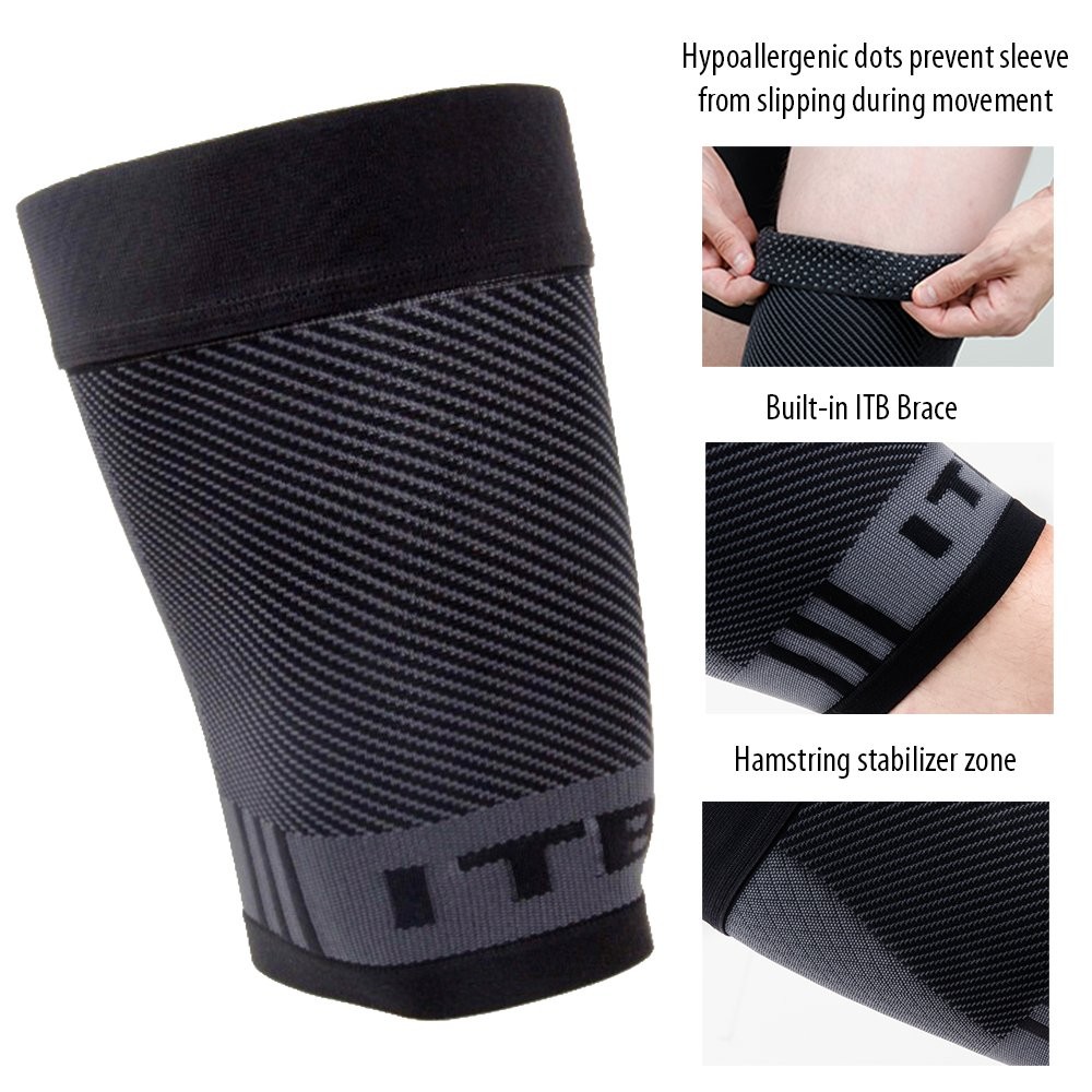 Thigh Quad Iliotibial Band Brace for thigh pain, hamstring weakness and ITB s…
