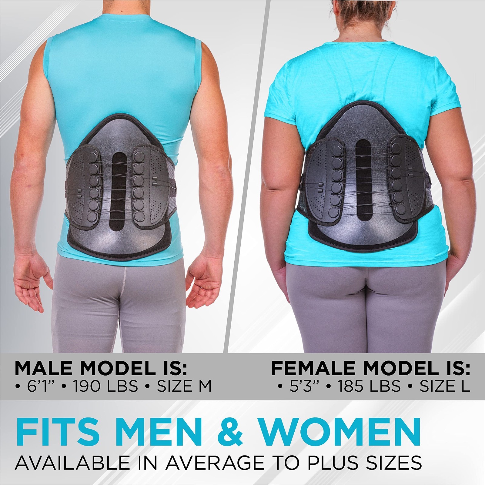 Adjustable Lumbar Decompression Back Brace – Semi-Rigid Corset for Spine Surgery