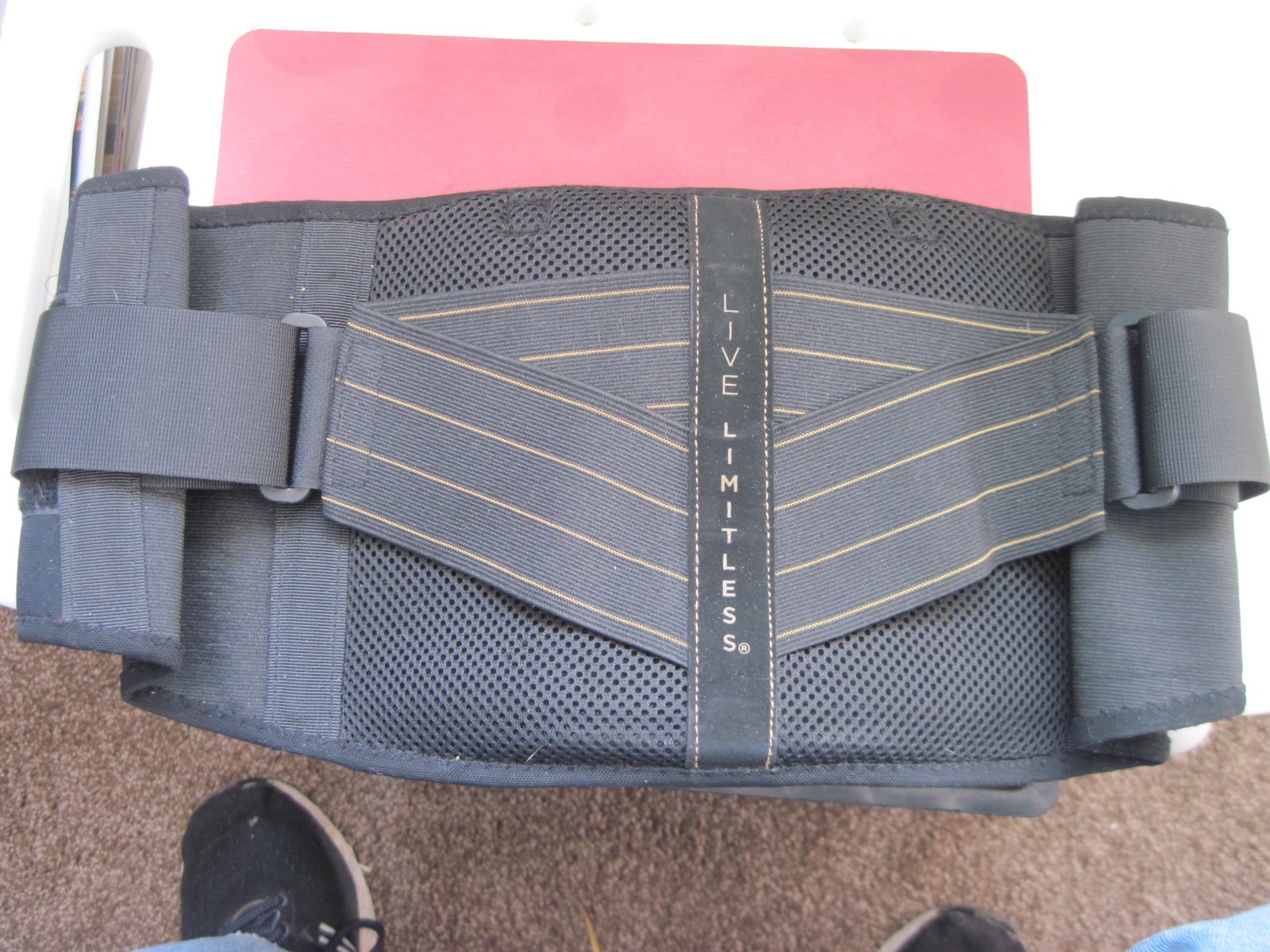 Copper Fit Live Limitless Back Brace 29”- 39″ Waist SM/MD Workout Gear