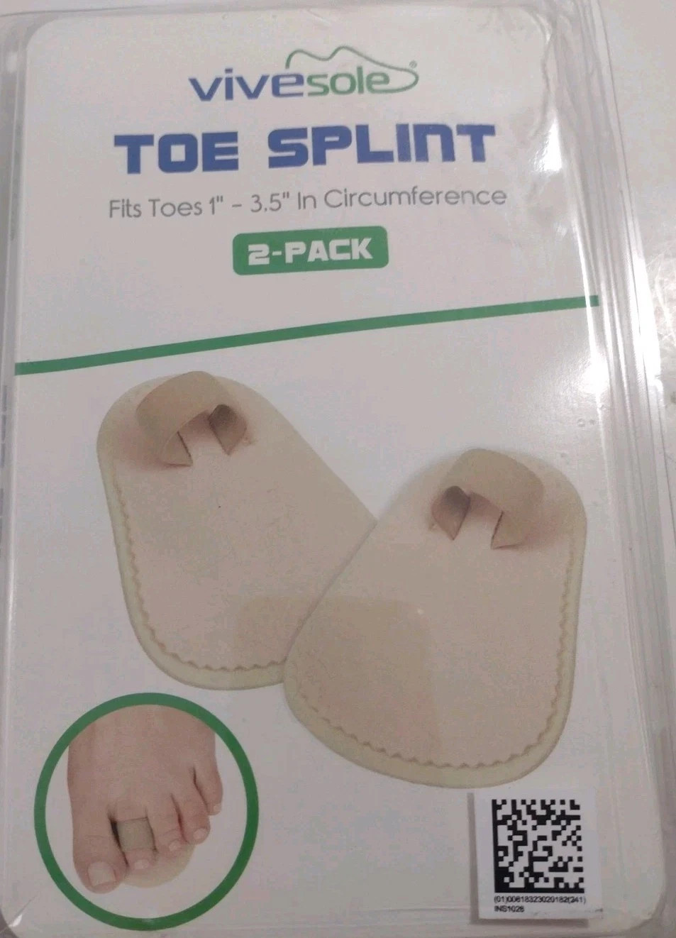 ViveSole Toe Splint [Pair] – Joint Realign 2Pack B3 OPEN BOX