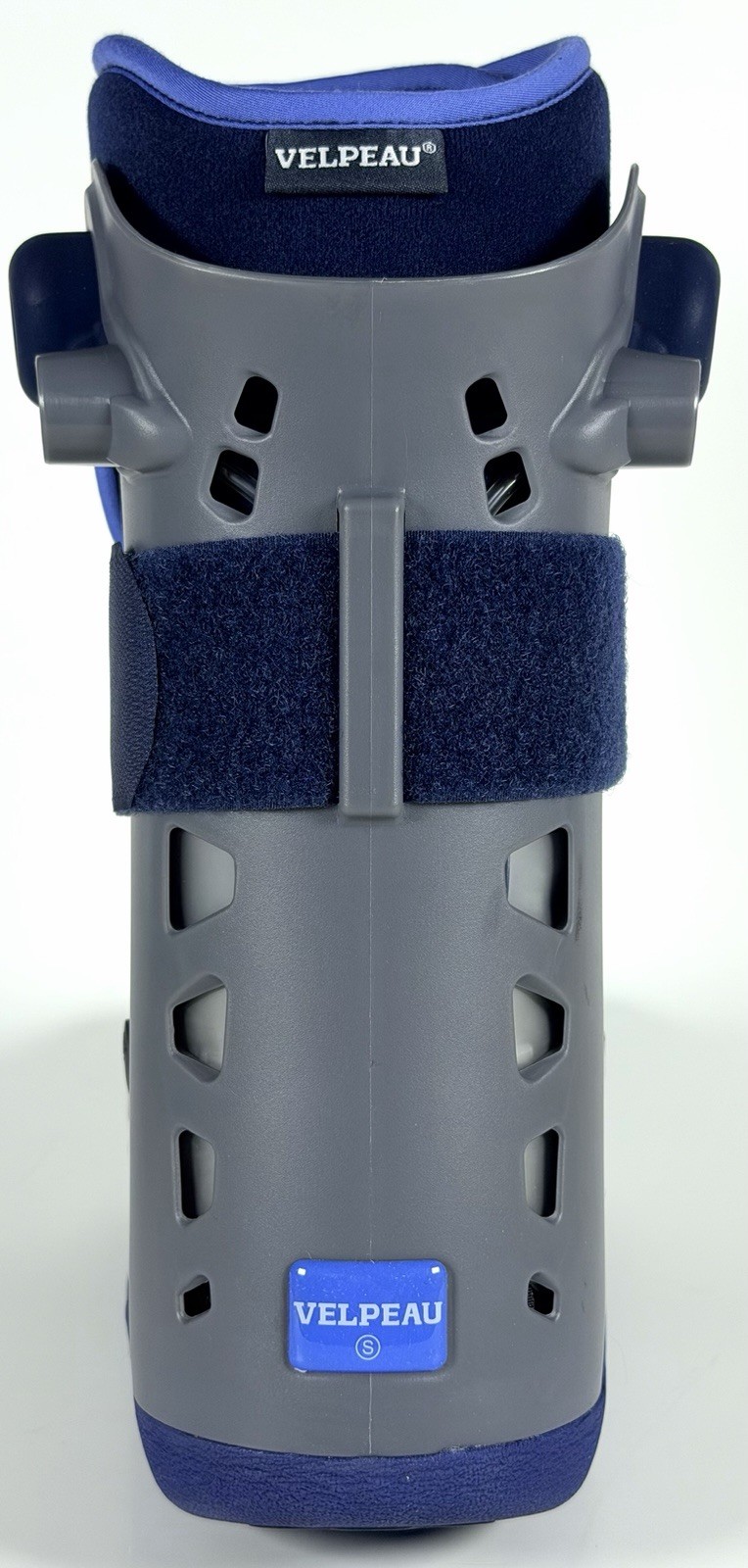 VELPEAU Walking Boot Small Adjustable Medical Fracture Boot Gray Blue