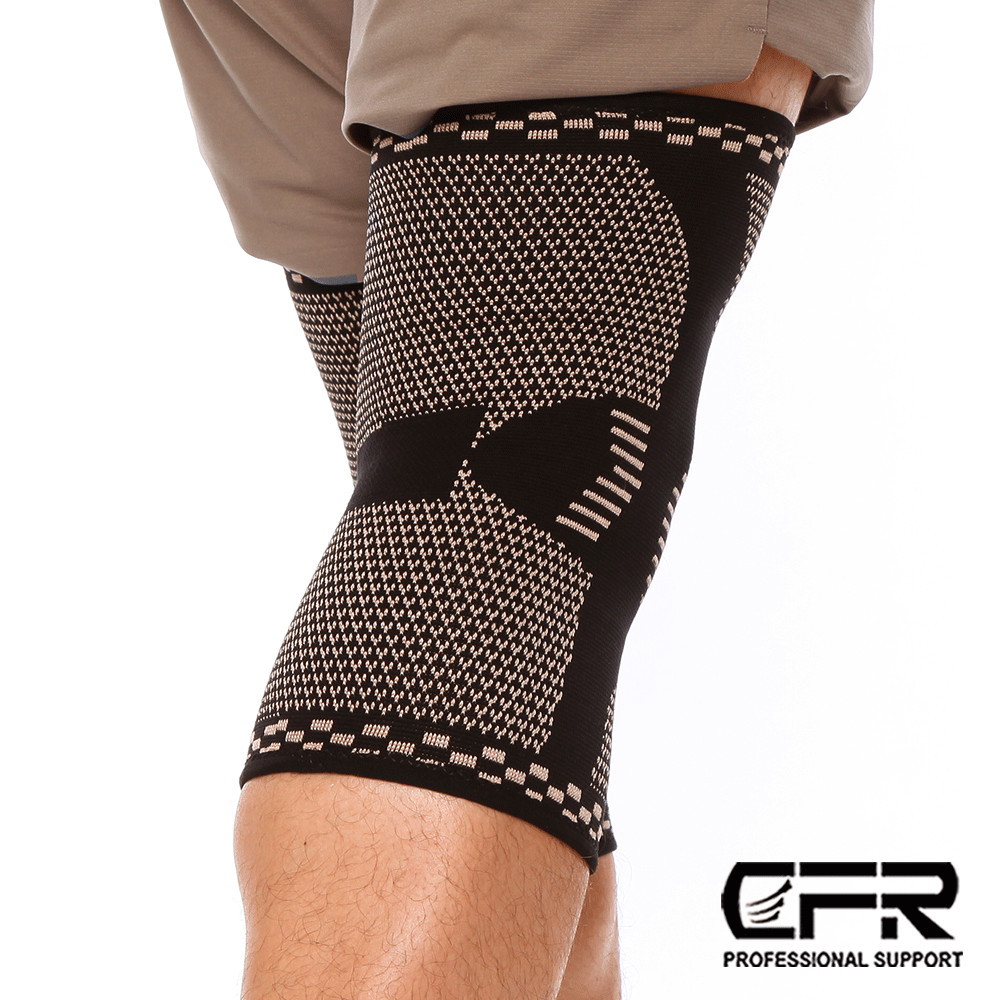Knee Sleeve Compression Brace Copper Support For Sports Joint Pain Arthritis Gym