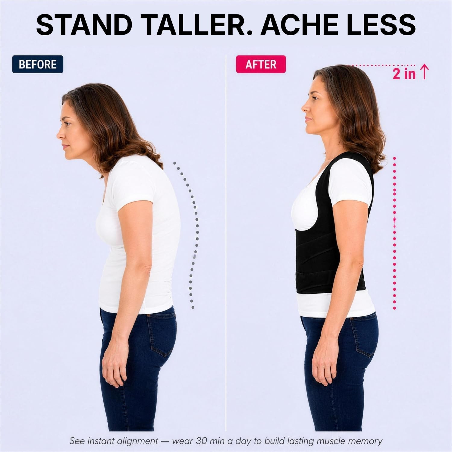 Back Brace Posture Corrector for Women and Men, Shoulder Straightener