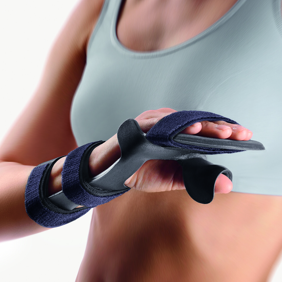 Bort Soft Hand Resting Splint Hand Wrist Finger Brace, Trigger, Stroke, Fracture