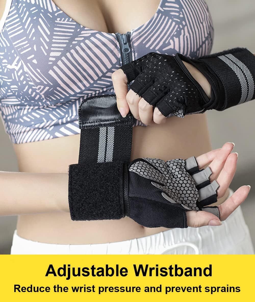 Workout Gloves Weight Lifting Gloves With Wrist Support Gym Fitness Men & Women