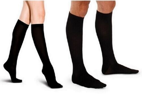 3 PAIRS Compression Socks Wide Calf Plus Size L Knee High 15-20mmHG Sports