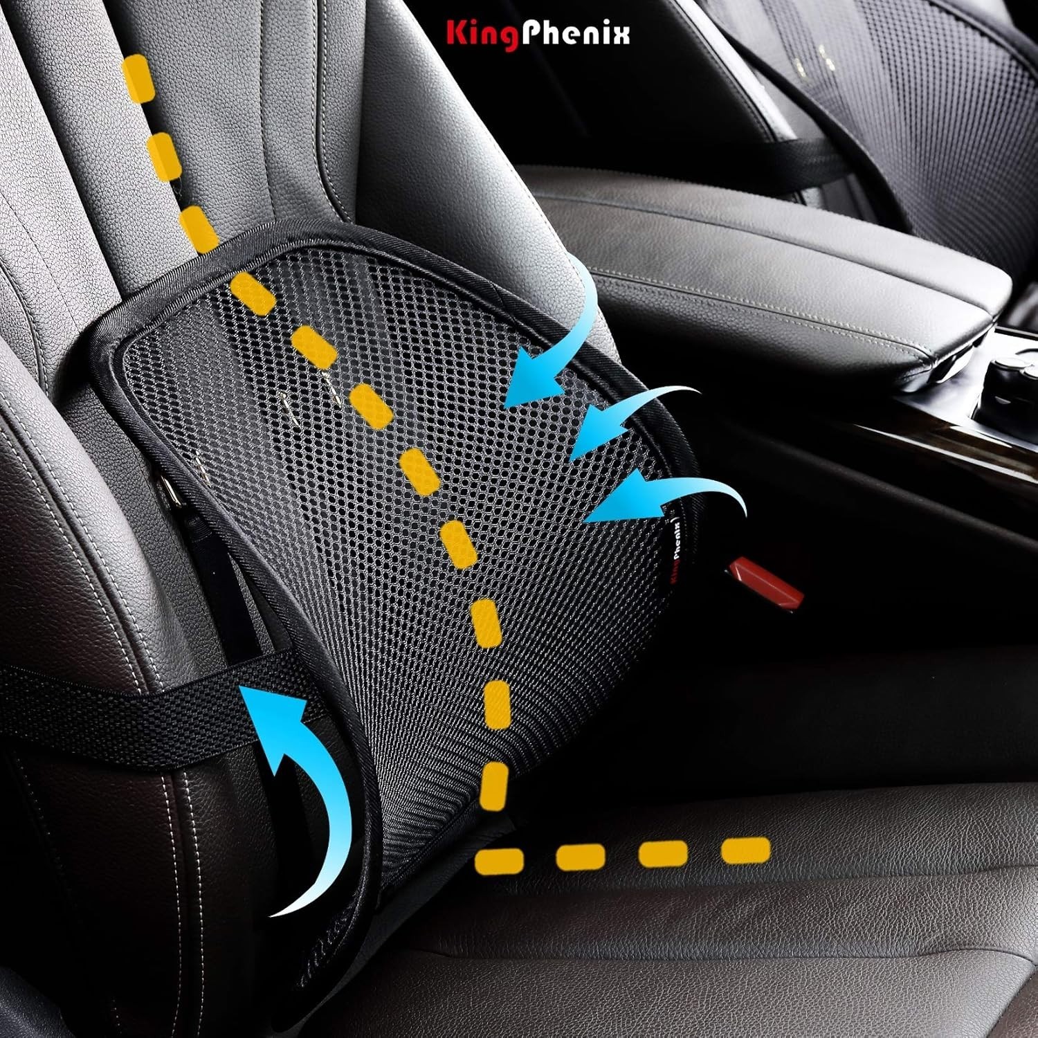 Adjustable Lumbar Support 2 Pack – Medium Soft Mesh Cushions for Office & Car