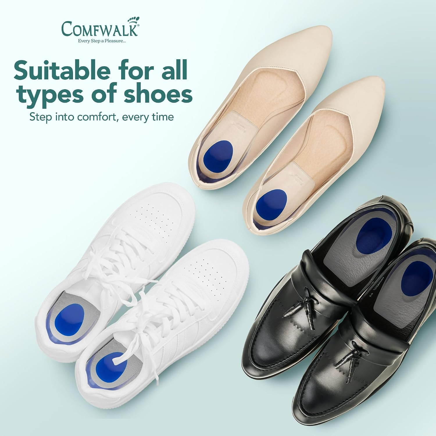 ® Heelguard™ – Gel Heel Cups for Heel Pain Relief, Plantar Fasciitis & Heel Spur