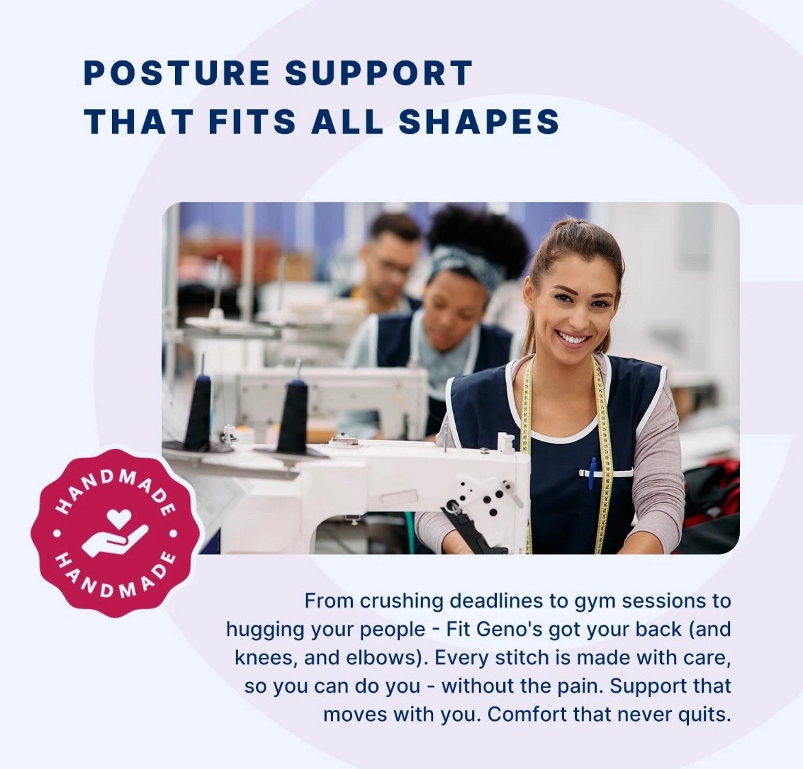 Fit Geno Back Brace Posture Corrector for Women and Men, Shoulder Straightener,