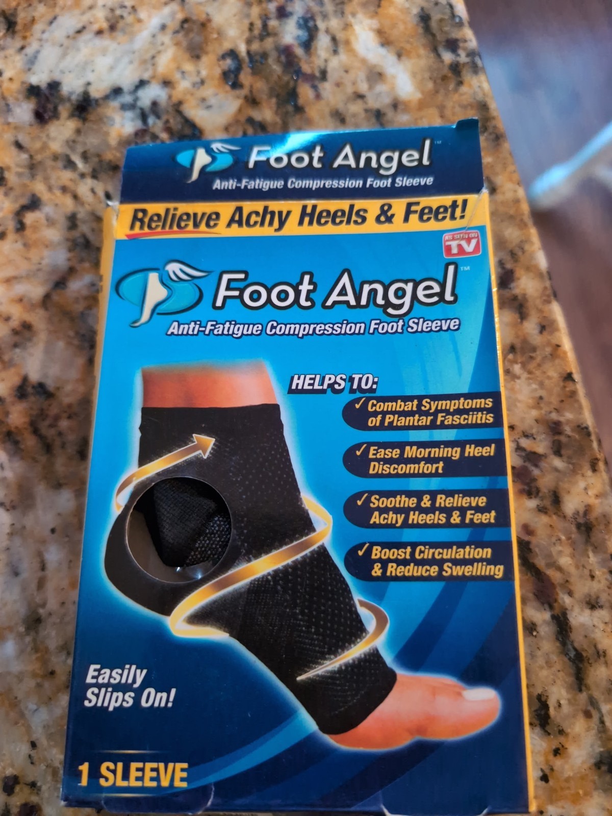 Foot Angel Anti-Fatigue Compression Sleeves Socks Plantar Fasciitis Relief S/M
