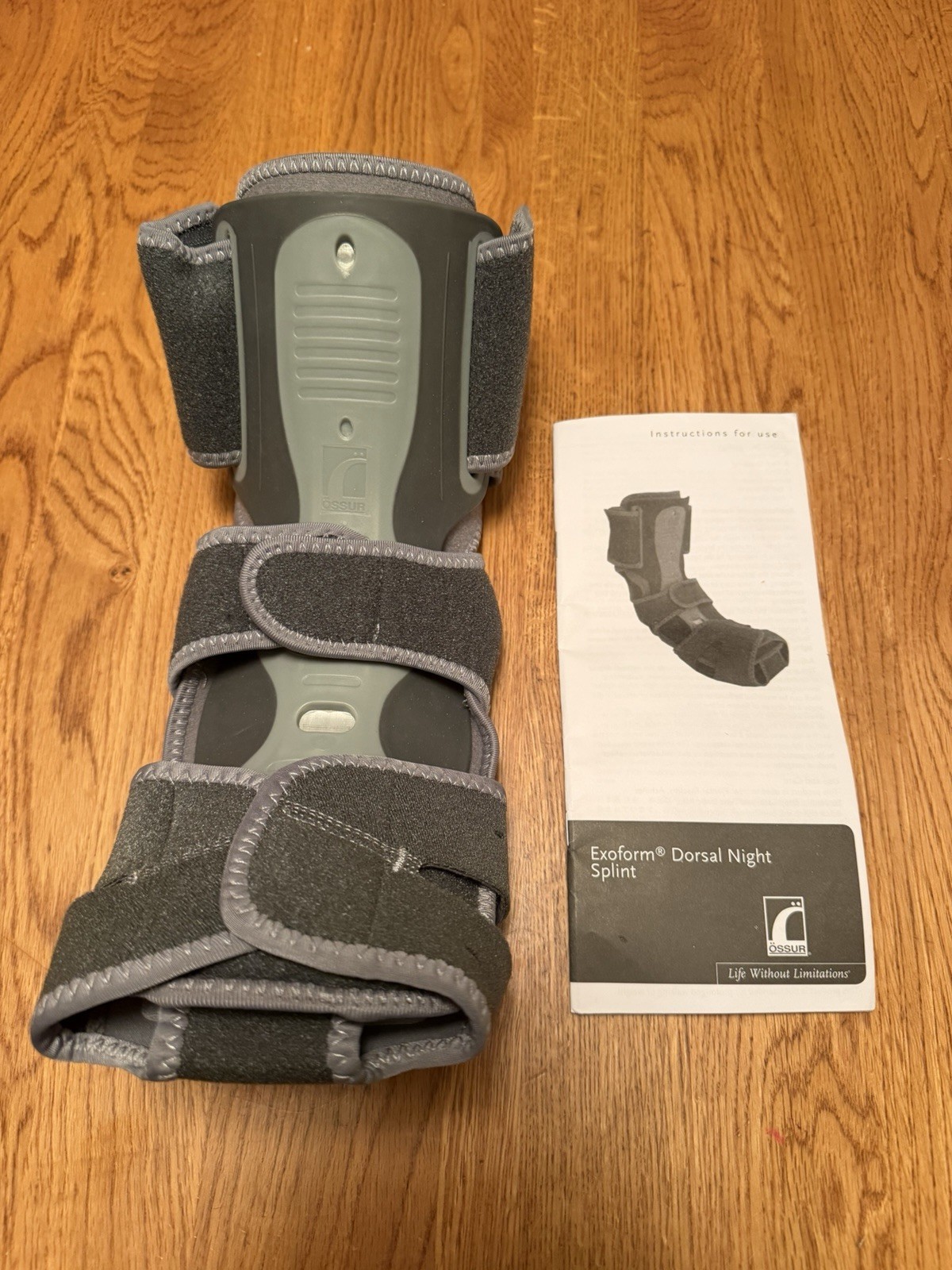 Ossur Exoform Dorsal Night Splint Grey Size Medium Unisex New W-50085