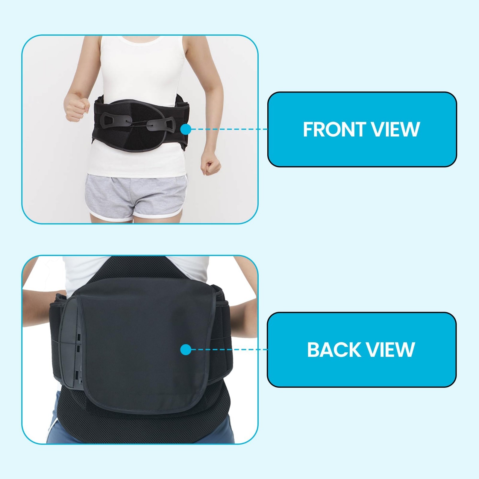 Orthopedic Back Brace for Lower Back Pain Relief – Herniated Disc, Scoliosis, Sc