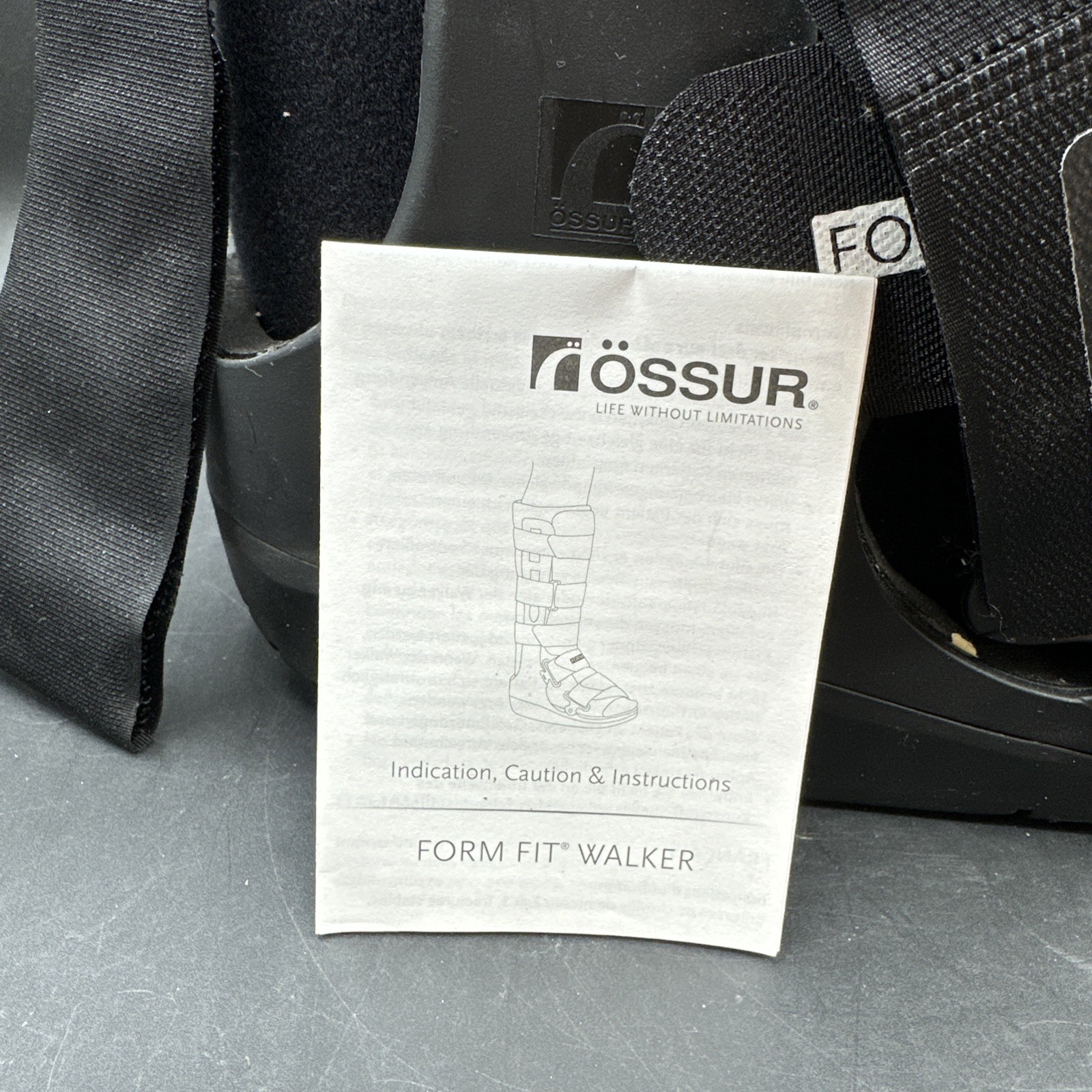 OSSUR W0600BLK Equalizer Walker Medium Walking Boot Black M 7.5-10.5 W 8.5-11.5