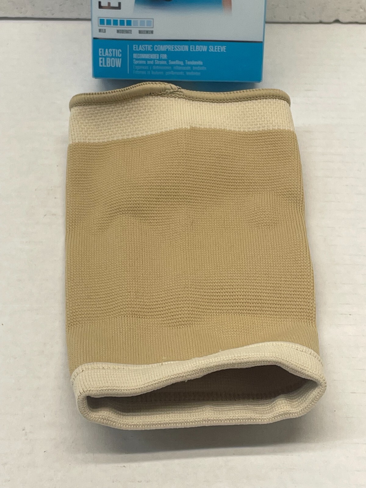 DonJoy Elastic Elbow MILD Compression Sleeve for Sprains Strains Swelling BEIGE