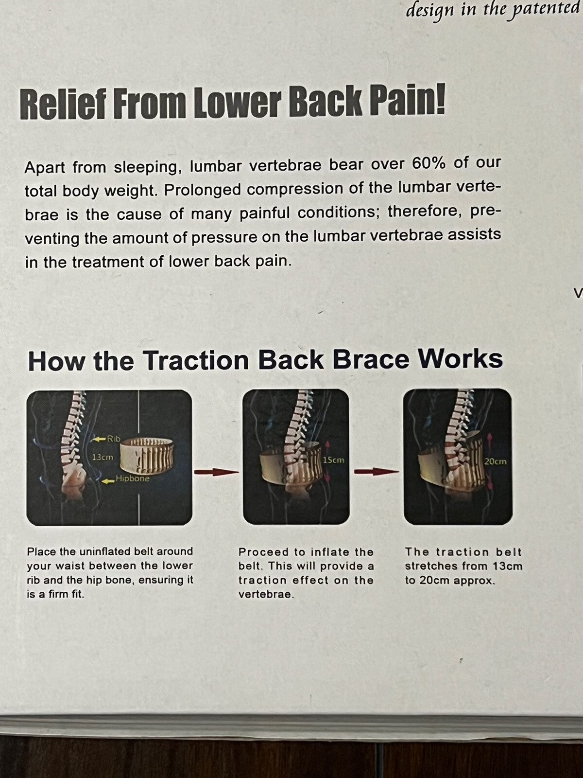 Z-Grav Decompression System Belt For Back Pain Relief Size XL