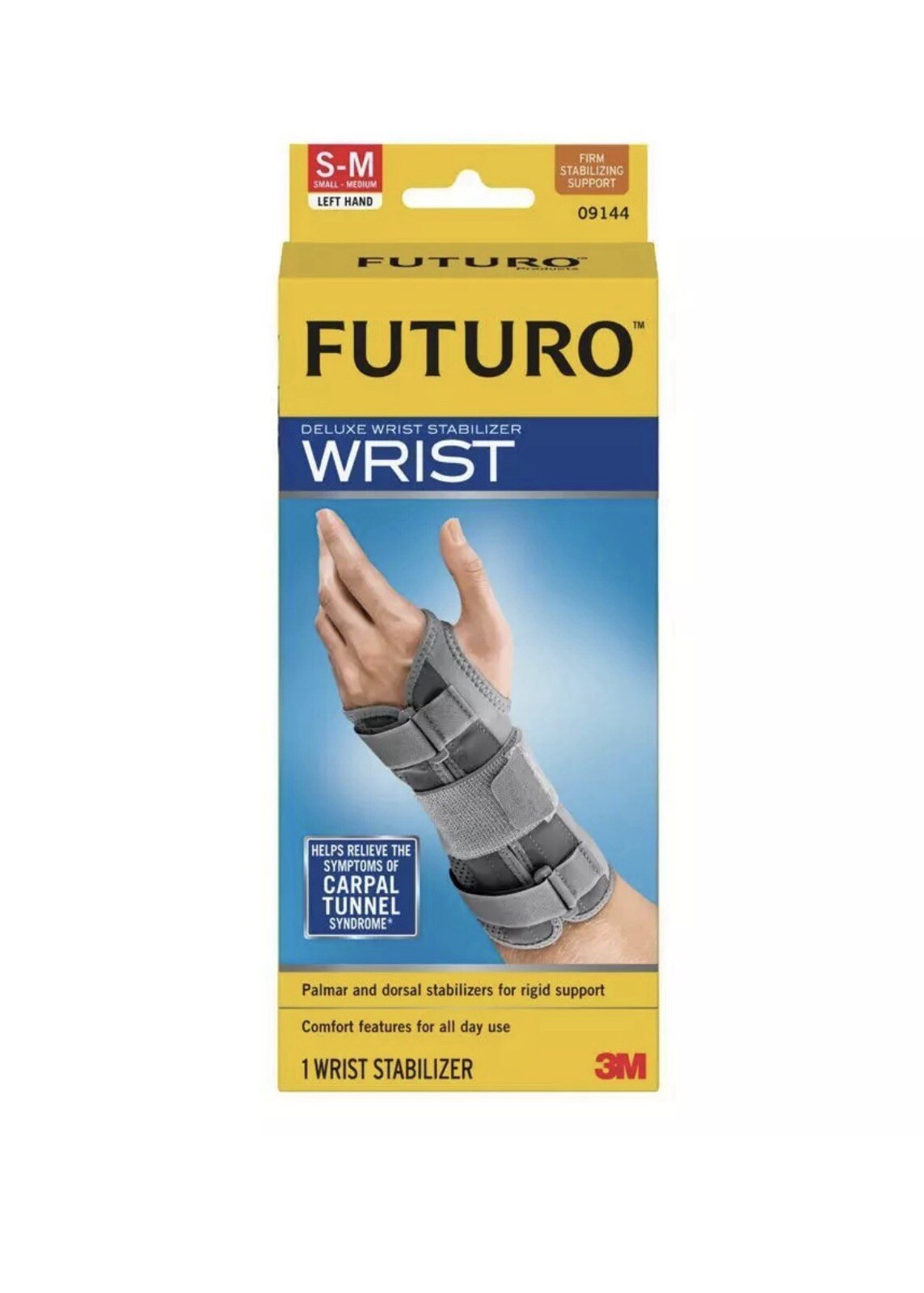 Futuro Deluxe Wrist Stabiliser Left Small/ Medium 09144