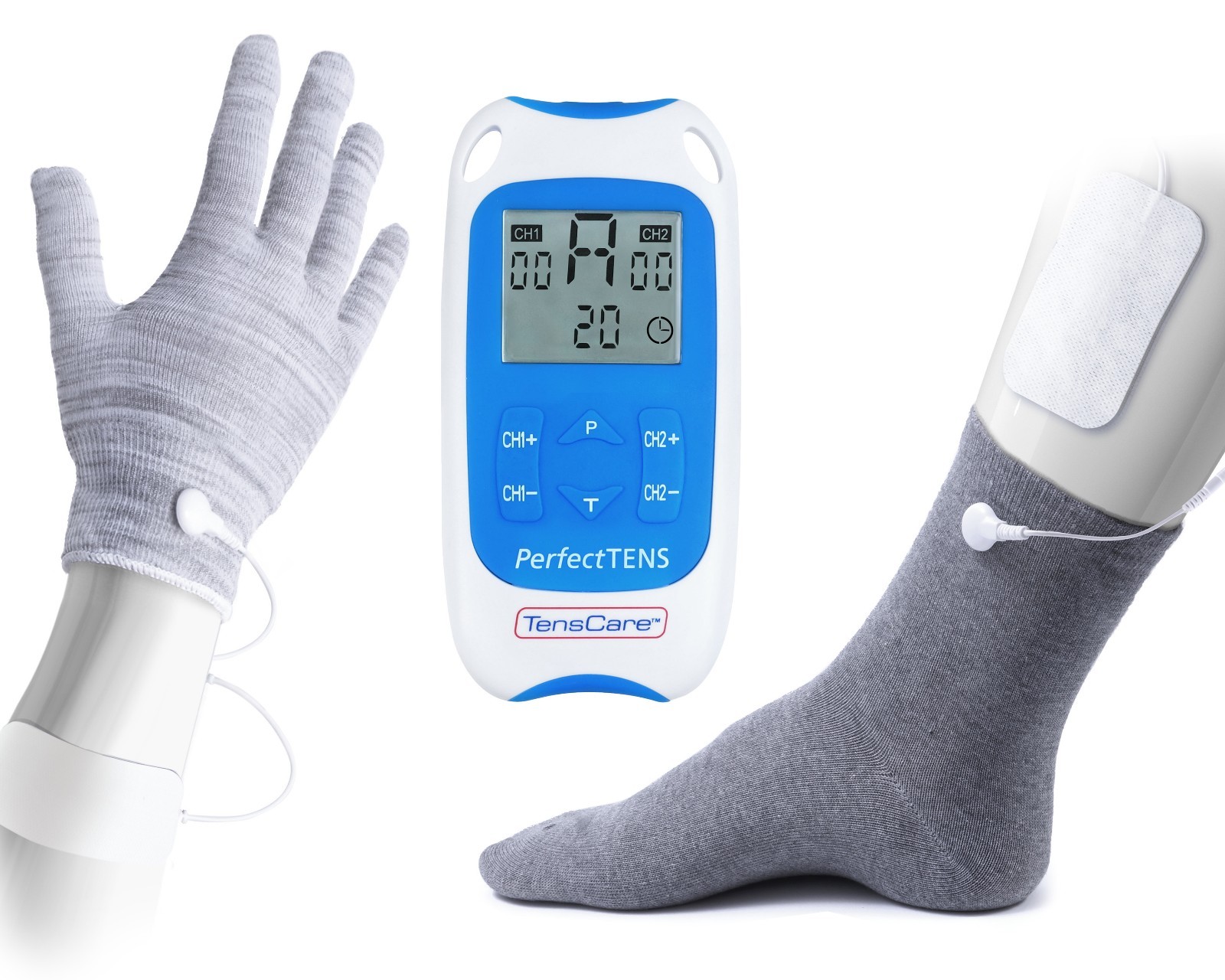 TensCare iSock – Foot and Ankle Pain Relief TENS Silver Stim Conductive Fabric