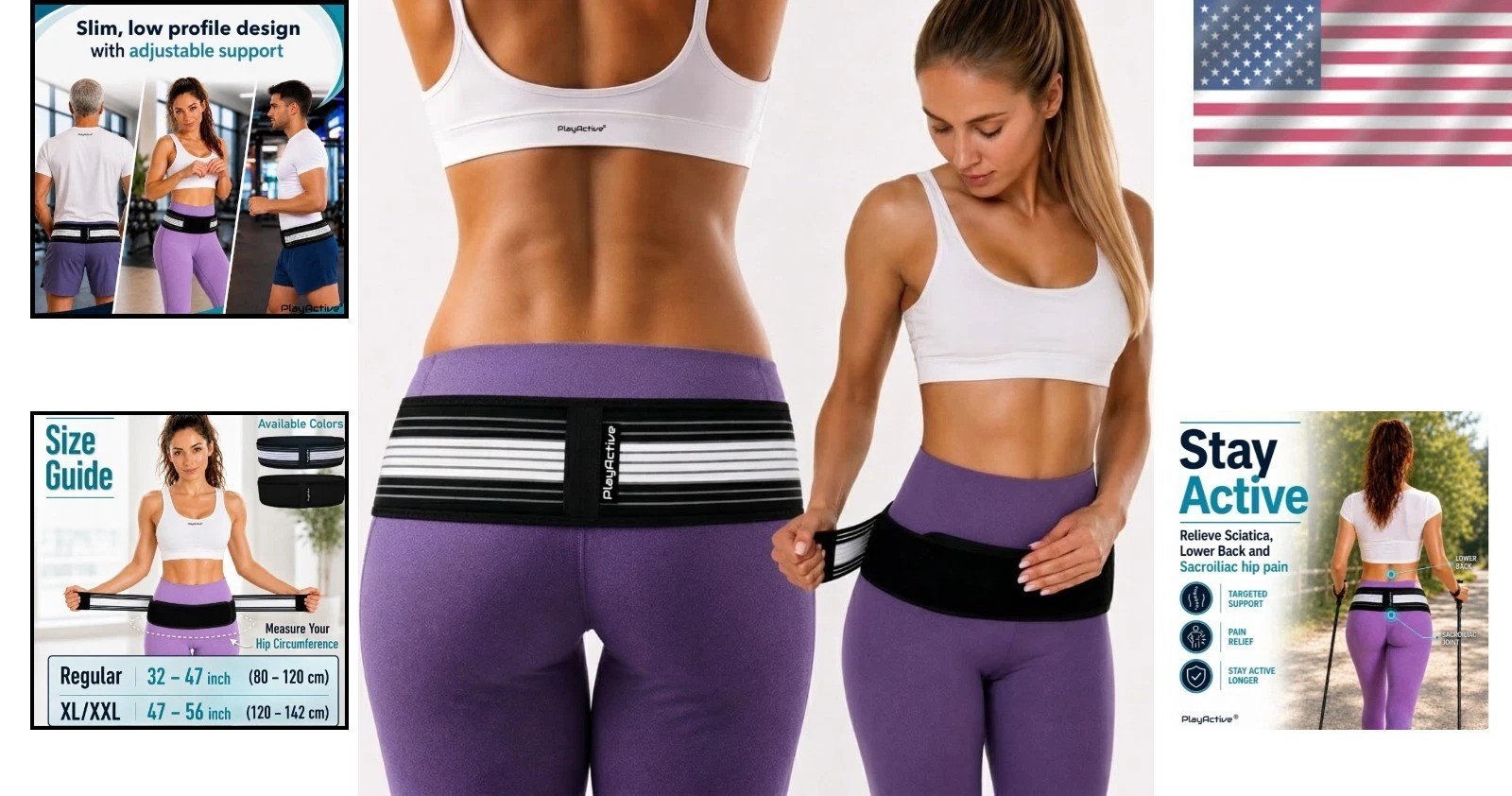 SI Joint Hip Belt for Lower Back Support – XL-XXL