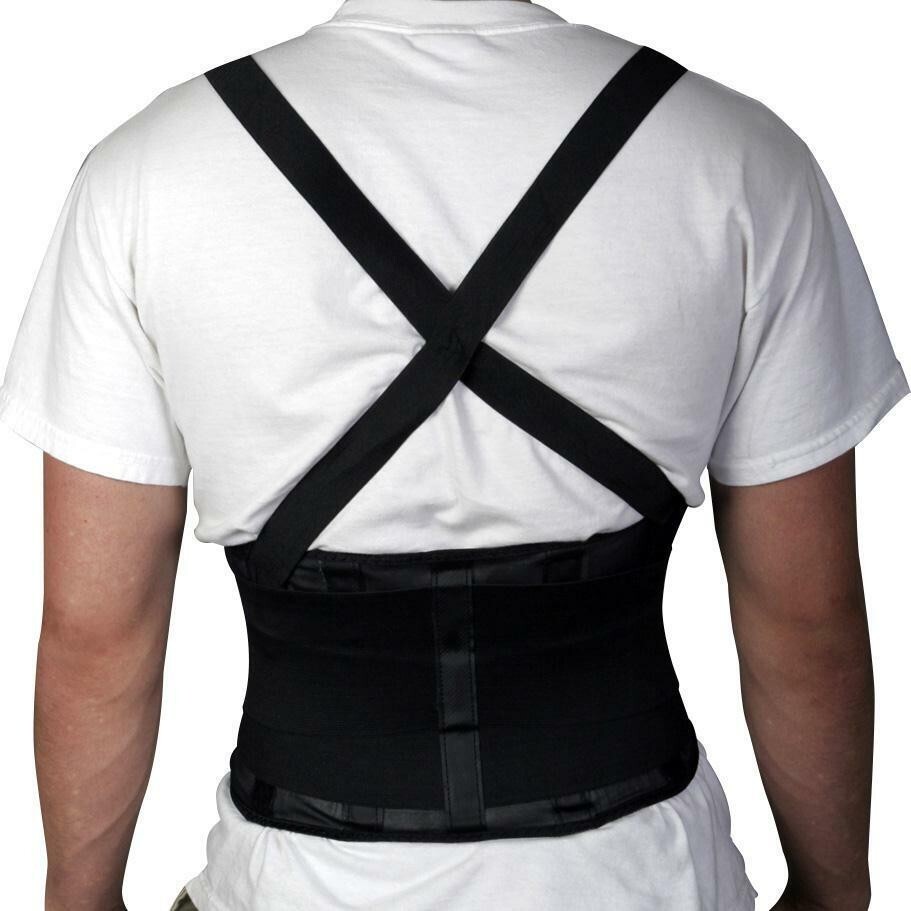 Medline Back Support Belt w Suspenders Size 2XL – Black NON11351XXL – NEW