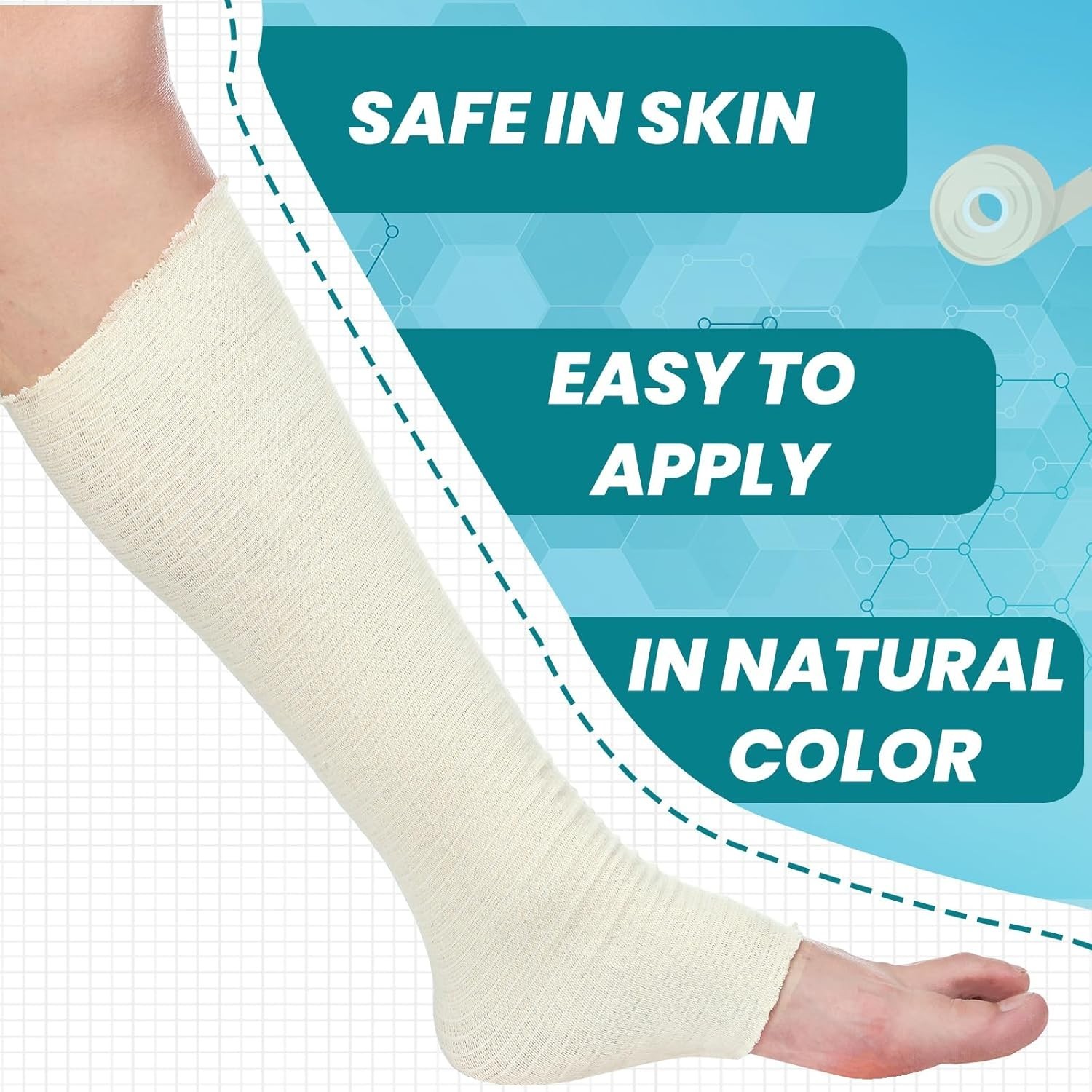 Cotton Tubular Stockinette Gauze Roll Tubular Arm Stocking Elastic Leg Stocki…