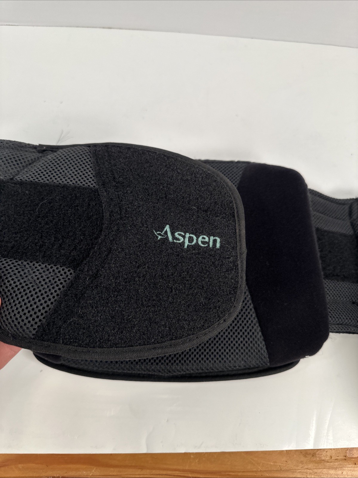 Aspen Adjustable Lumbar Back Brace Support Belt Compression Stabilizer Black