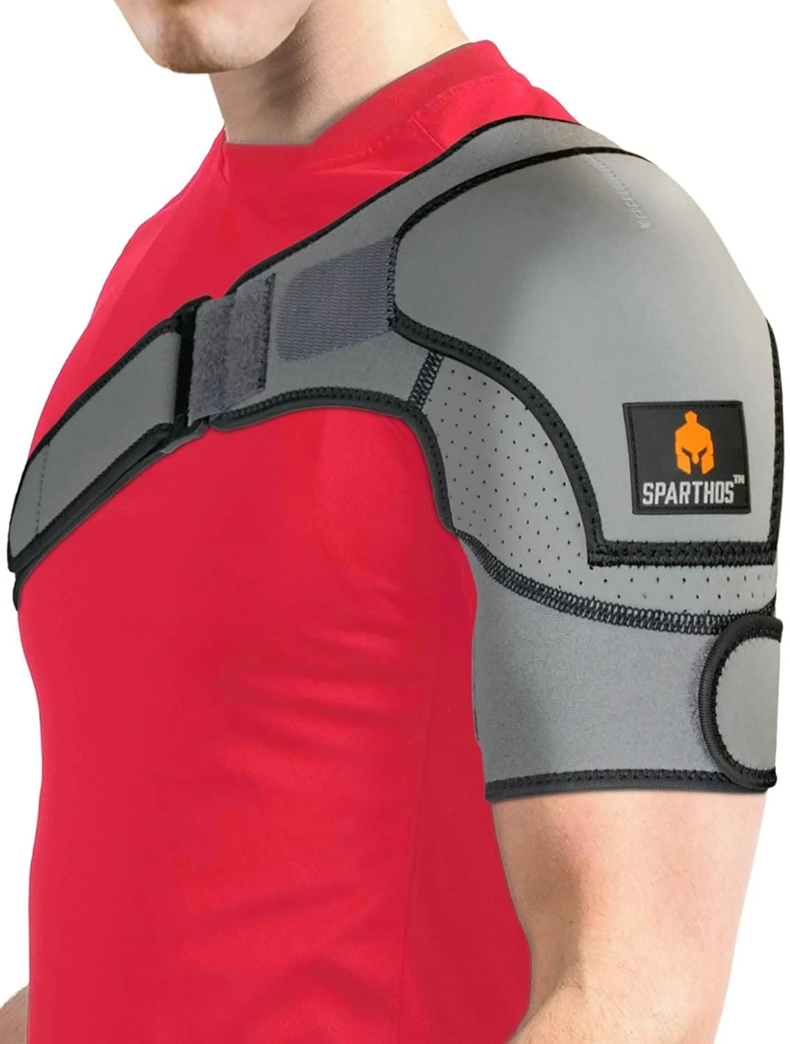 Sparthos Shoulder Brace – Adjustable Support Sleeve for Torn Rotator Cuff, AC Jo