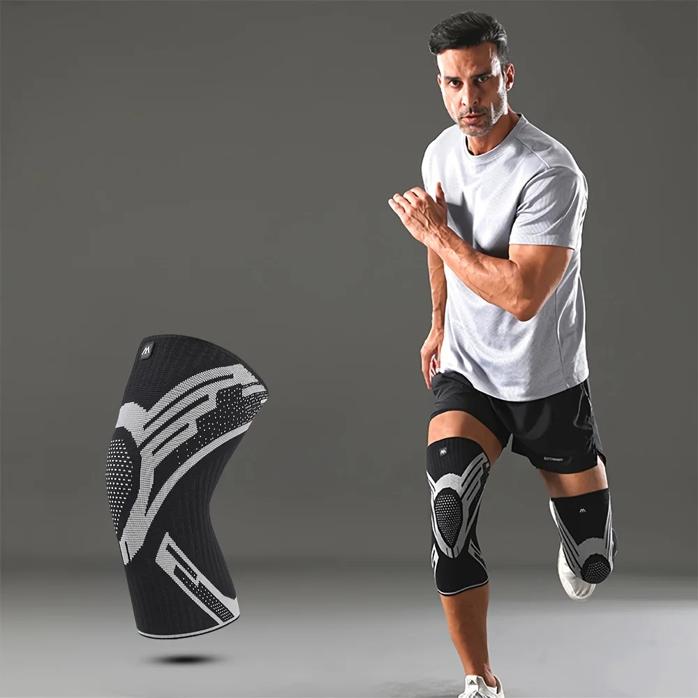1pcs Compression Knee Support Sleeve Elastic Breathable Knee Pads Gym Sports Pro
