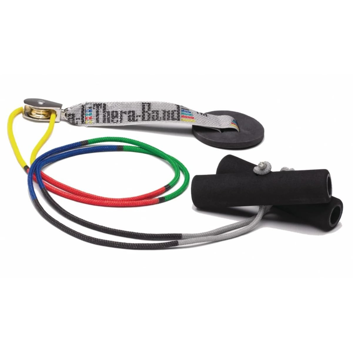 Shoulder Pulley, Over-The-Door Rehab System with Foam Handles, Adjustable Rope &
