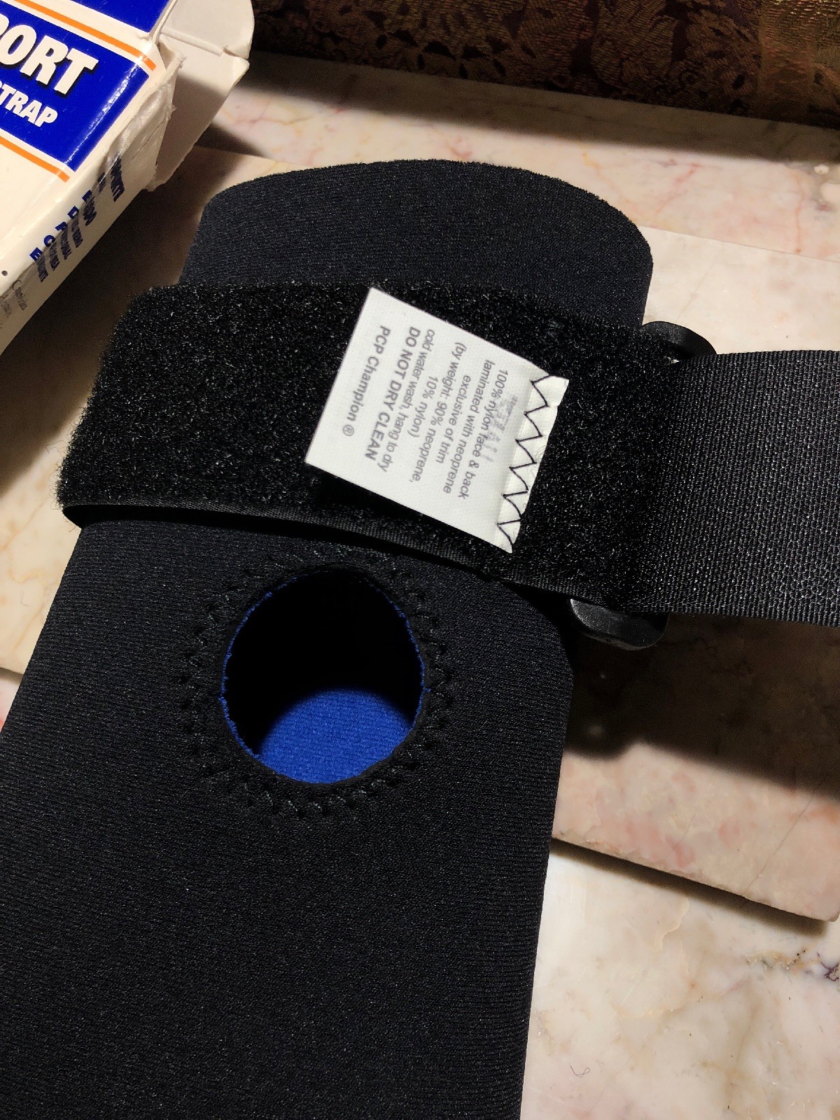 OTC Professional Neoprene Elbow Support Encircling Strap SMALL Black Blue C302BL