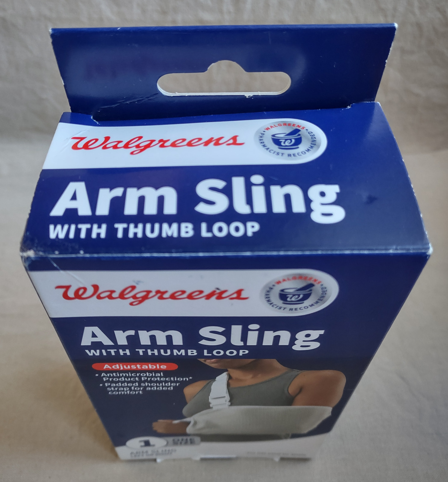 Walgreens Arm Sling w/ Thumb Loop One-Size Left or Right, NEW *READ*