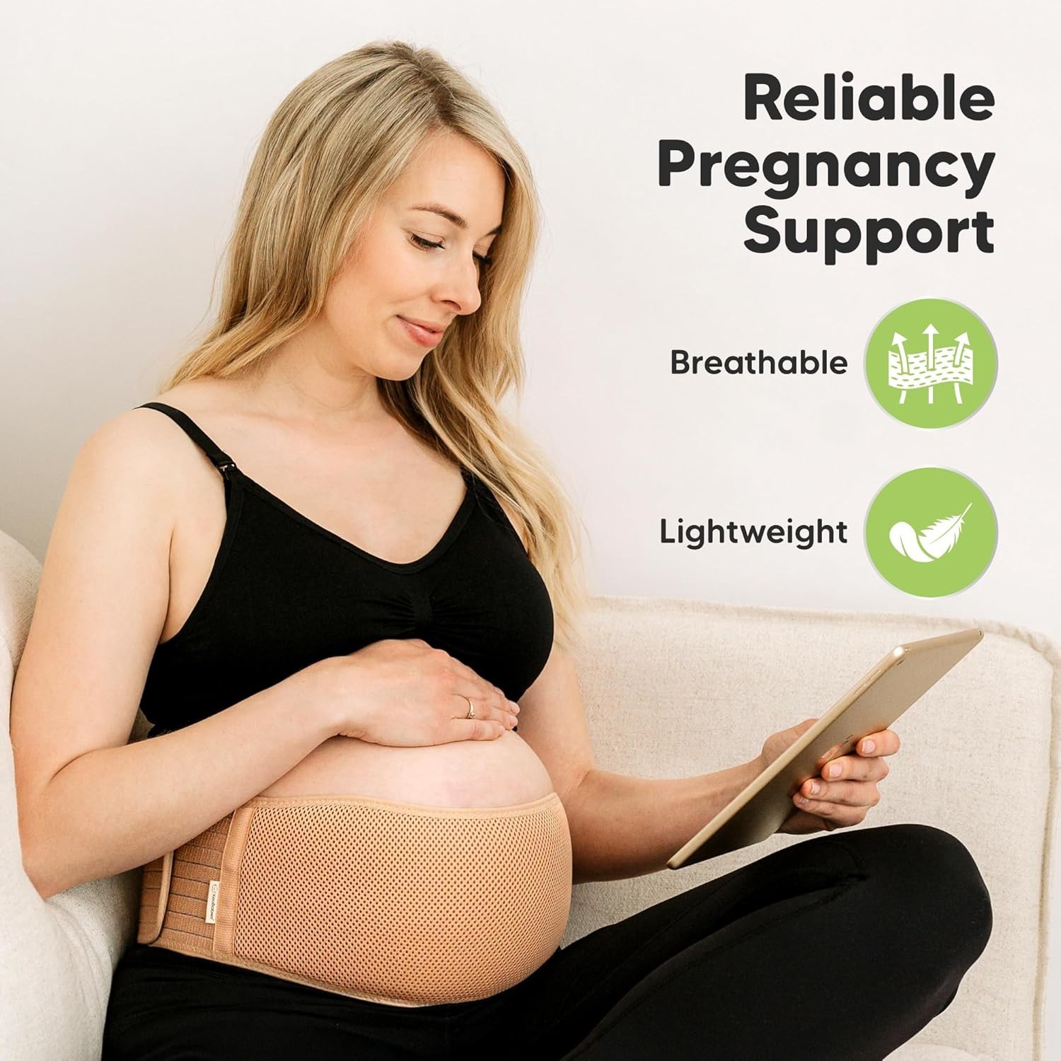 “Maternity Belly Support Band Adjustable Pregnancy Belt with Back Brace “