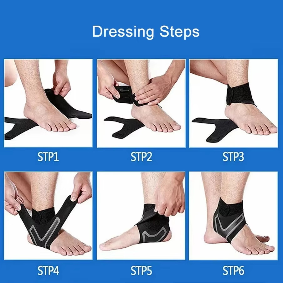 1 Pc Ankle Brace Support Compression Sleeve Elastic Foot Bandage Protective Wrap
