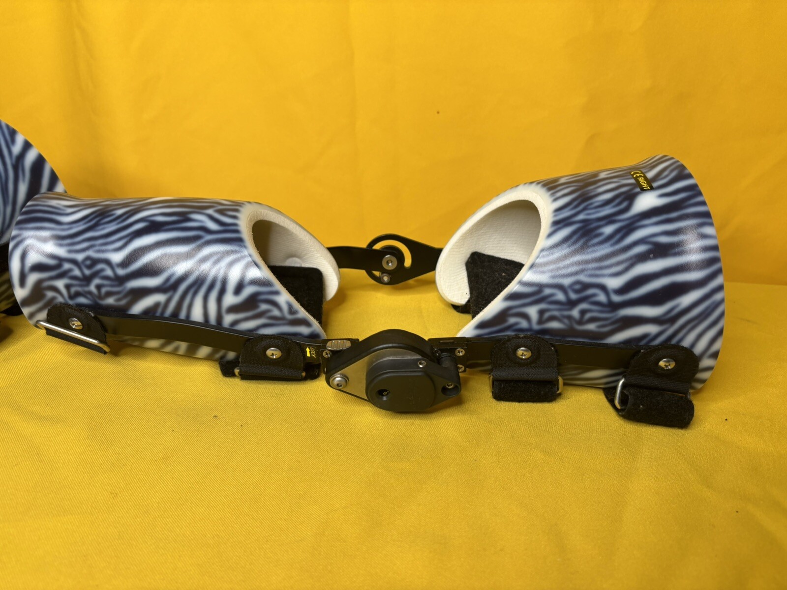 KS1R Ultraflex Custom Knee Right Leg Orthotic Brace Zebra Print