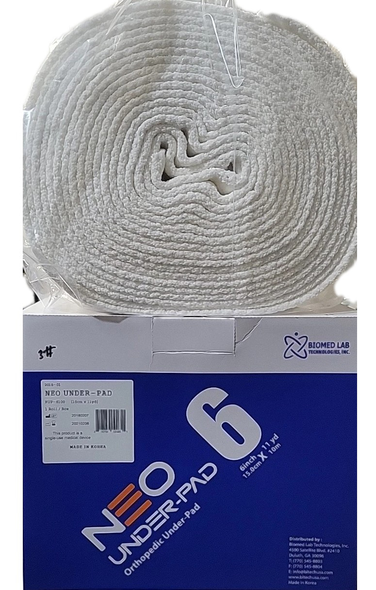Biomed Lab Neo Under-Pad 6 Inch x 11 Yards Orthopedic Under-pad For Casting