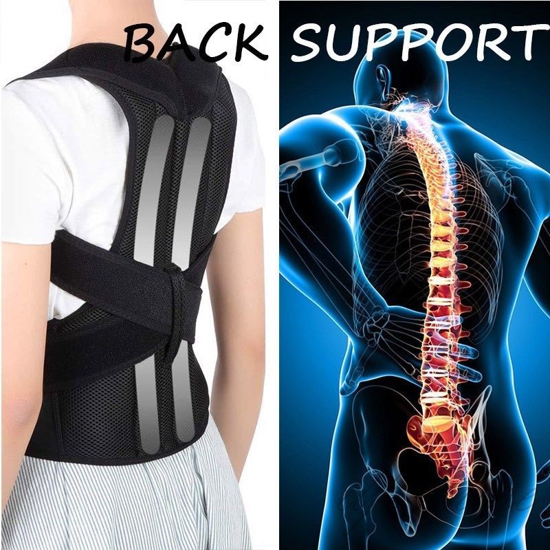 2025 Posture Corrector Back Support Brace Shoulder Scoliosis Pain Relief Office