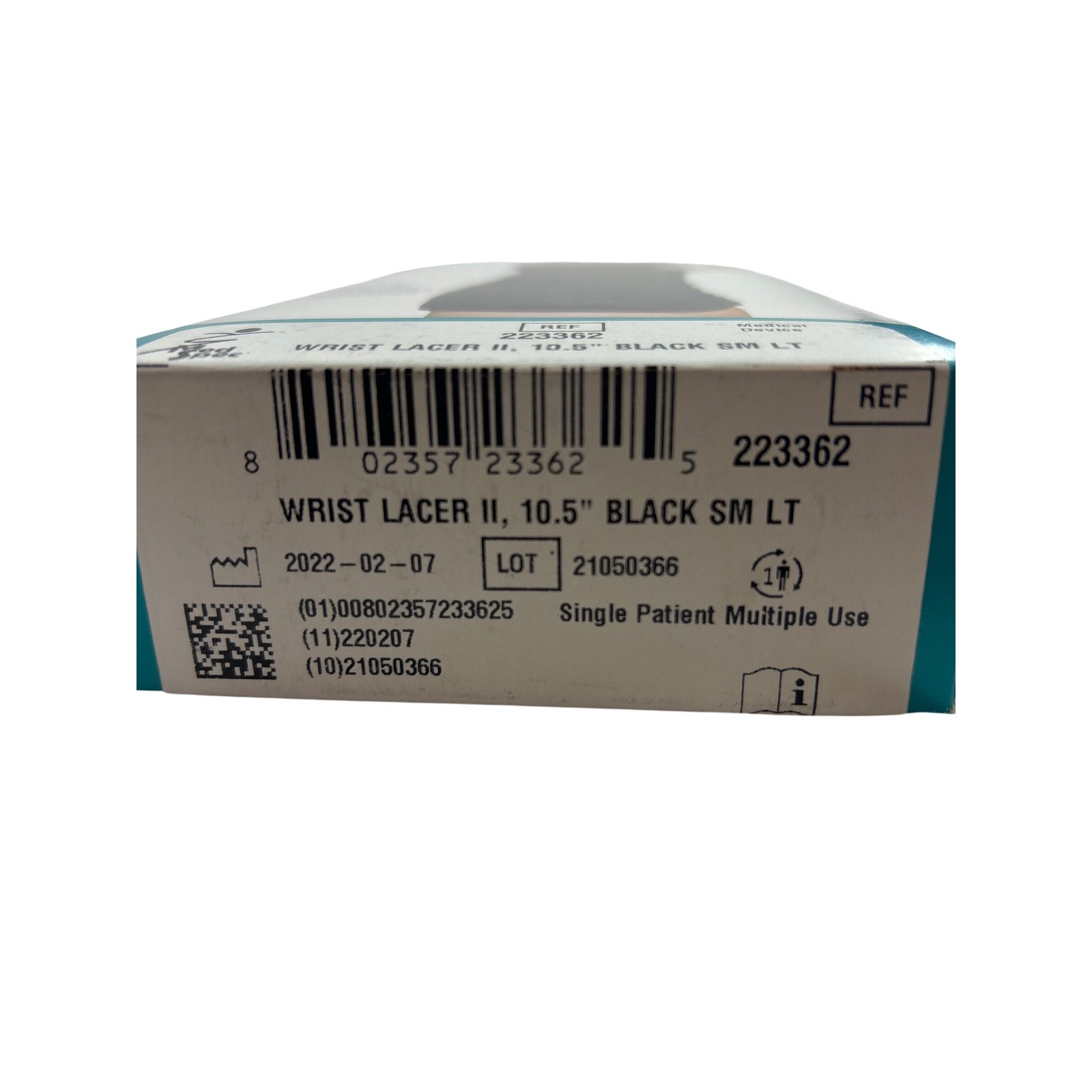 Med Spec Wrist Lacer II 10.5″ Wrist Forearm Support Small Left Black 223362 NEW