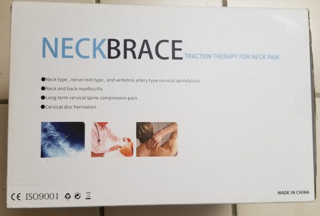 Neck Brace Twinklepoch Cervical Traction Device Brace Adjustable HandPump JQAH-8