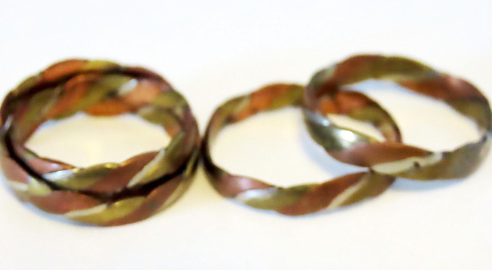 3-metal ring: Copper, bronze, German silver – pain relief