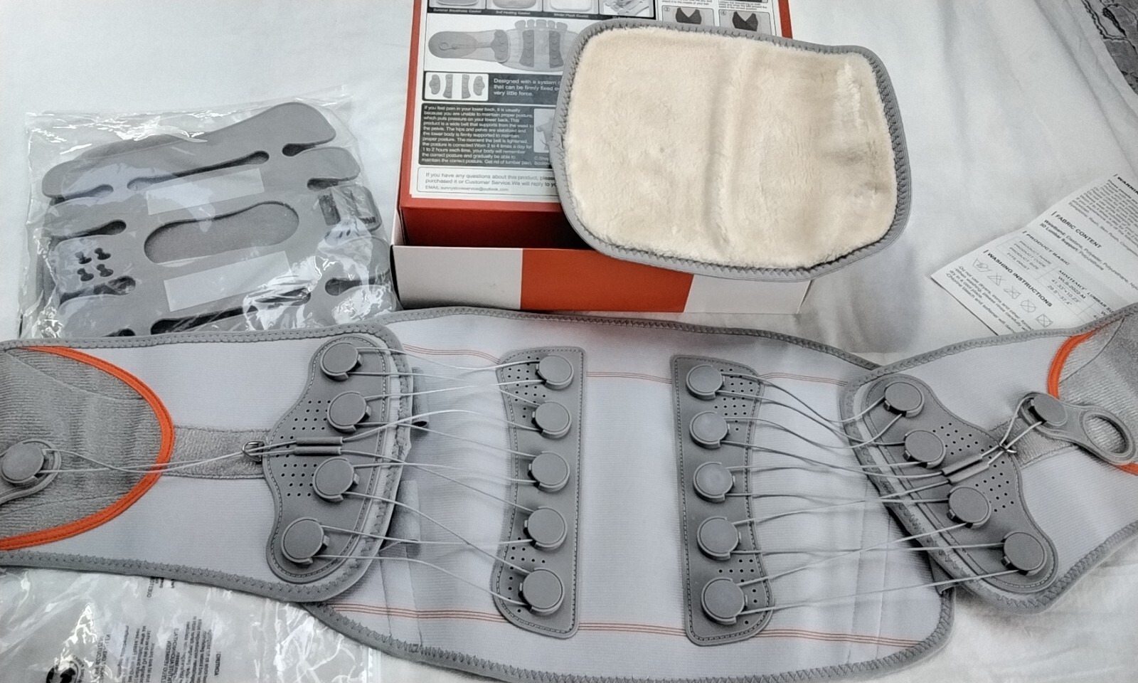 MISITEMO Lumbar Support Belt Back Brace For Lower Back Pain Breathable – Medium