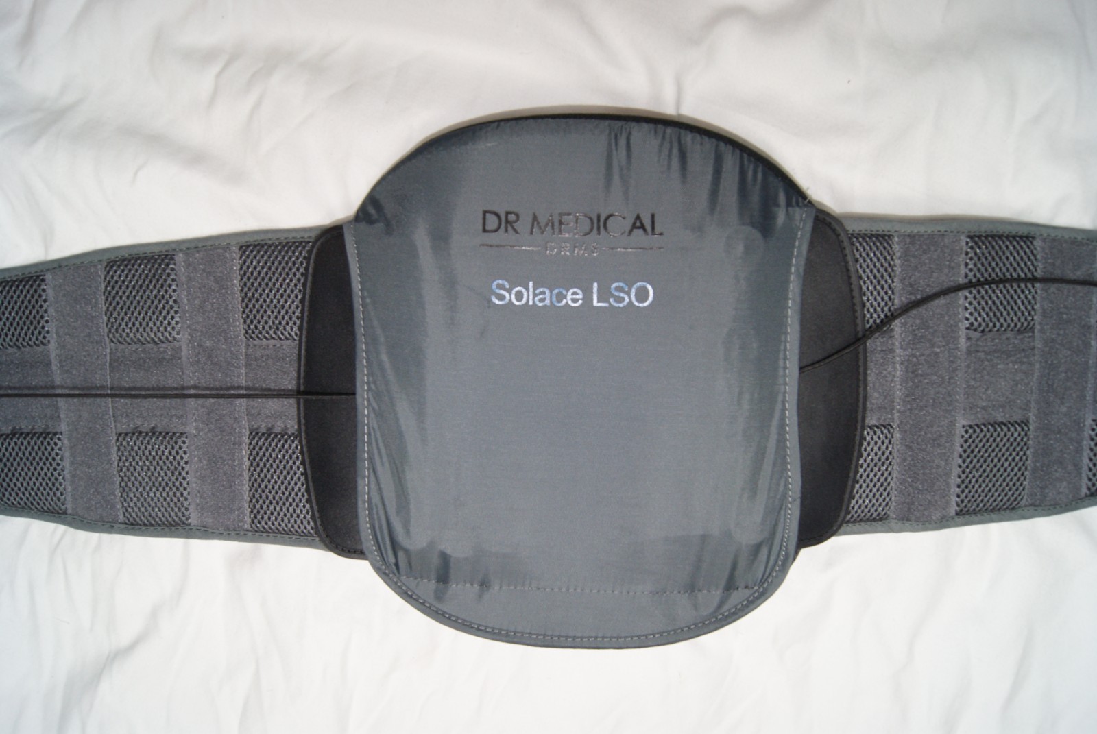 dr medical solace lso back brace gray hook & loop adjustable S M L XL 2XL