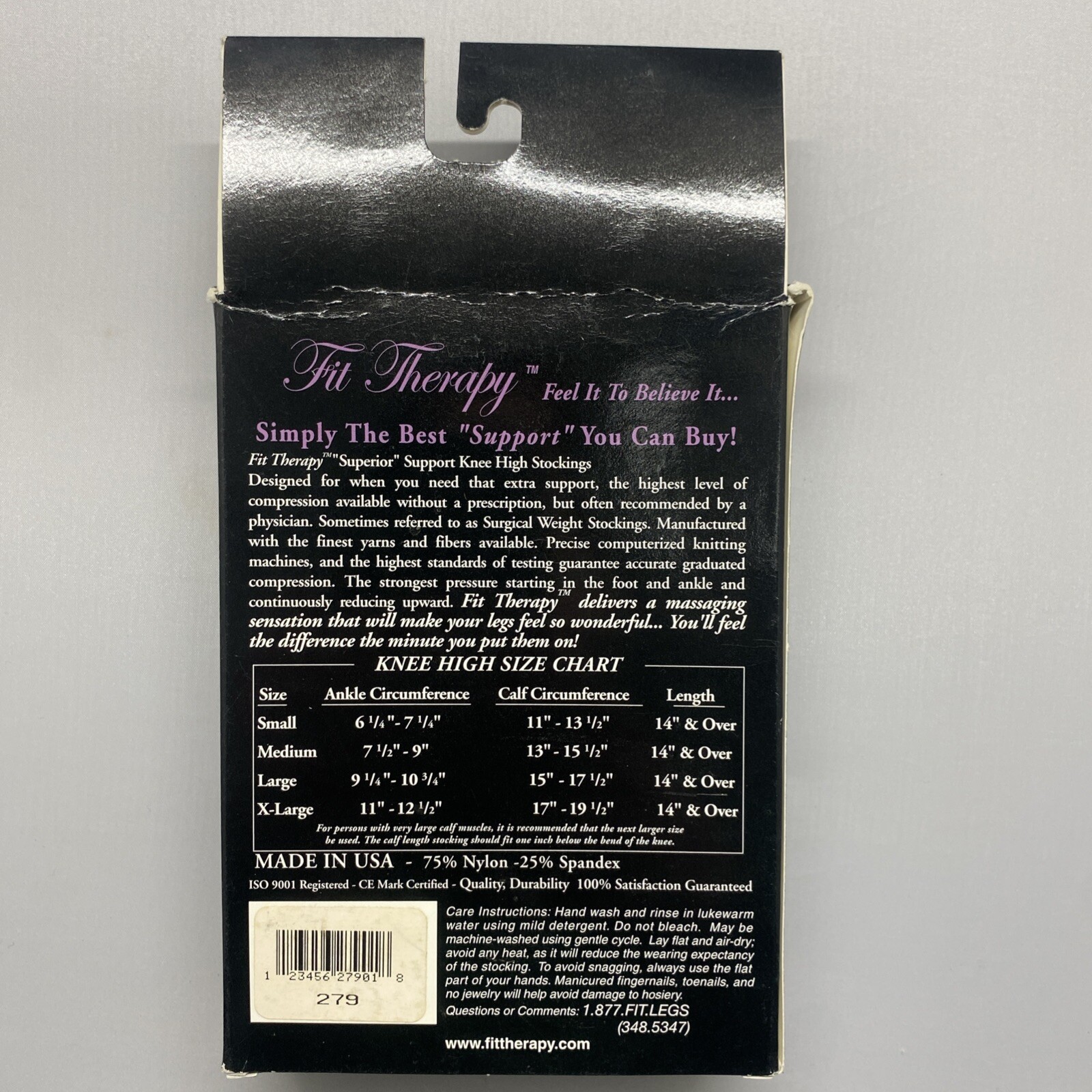 FIT THERAPY CLOSED TOE KNEE HIGH SUPERIOR STOCKINGS BEIGE SMALL 30-40 mmHg